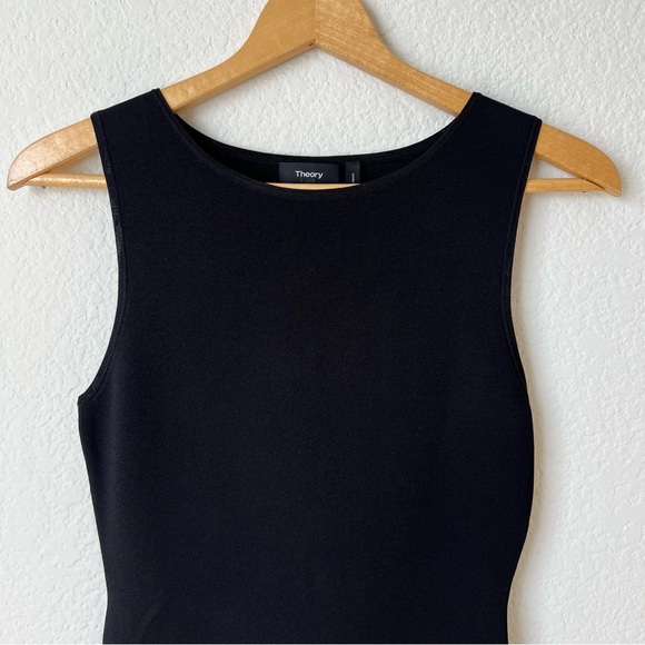 SOLD Theory Torylevina Black Ruffle Dress - Picture 4 of 9